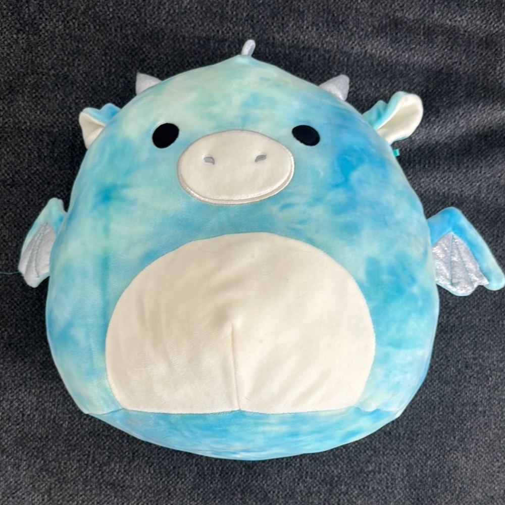 Charming Blue and White Dragon Plush